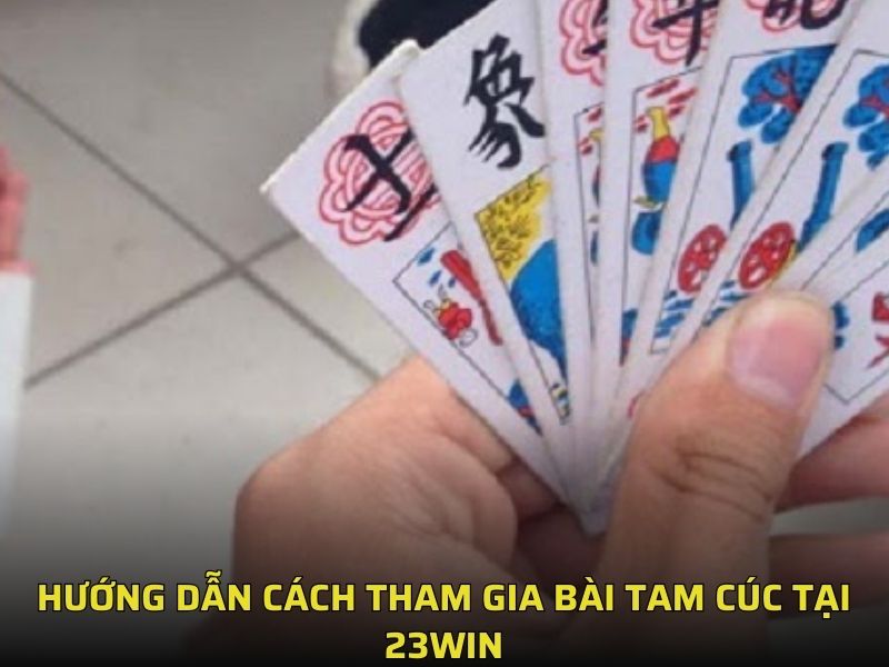 Hướng dẫn cách tham gia bài tam cúc tại 23win